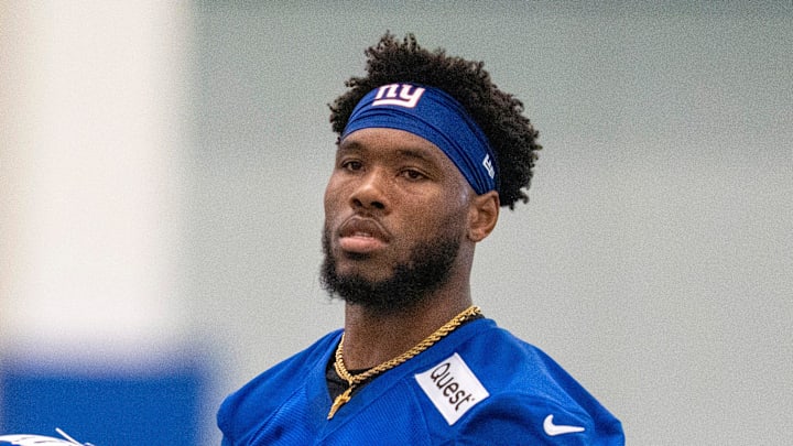 New York Giants running back Tyrone Tracy Jr. New York Giants running back Tyrone Tracy Jr.