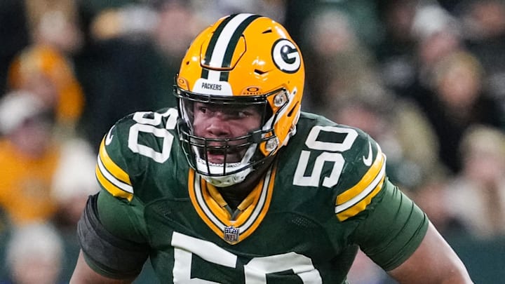 Green Bay Packers offensive lineman Zach Tom