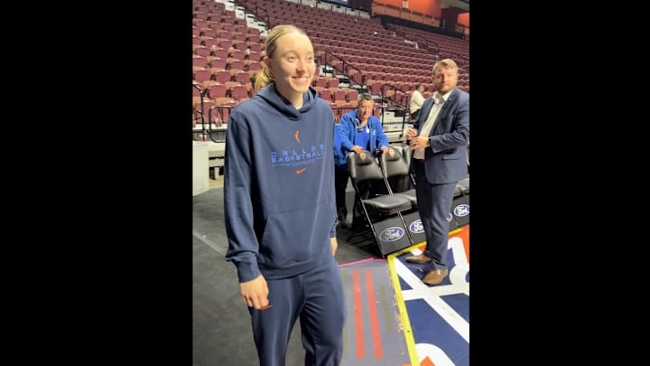 Dallas Wings star rookie Bueckers greets her former UConn teammates following first career WNBA win