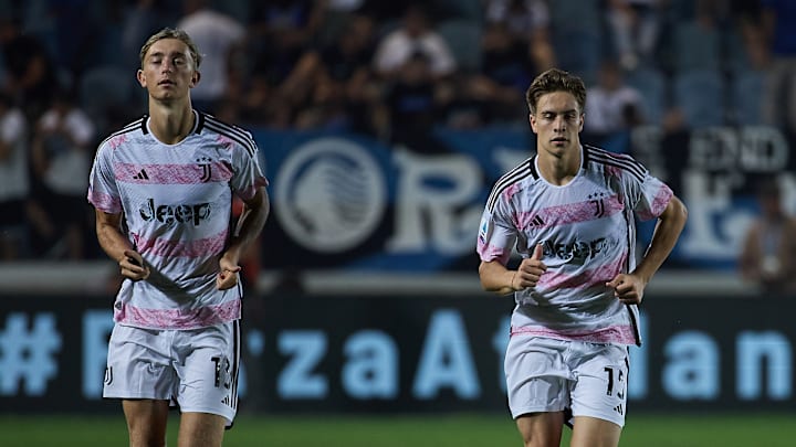 The two 20-year-old former Juventus Next Gen team-mates Dean Huijsen, left, and Kenan Yildiz are competing for the same honor next month