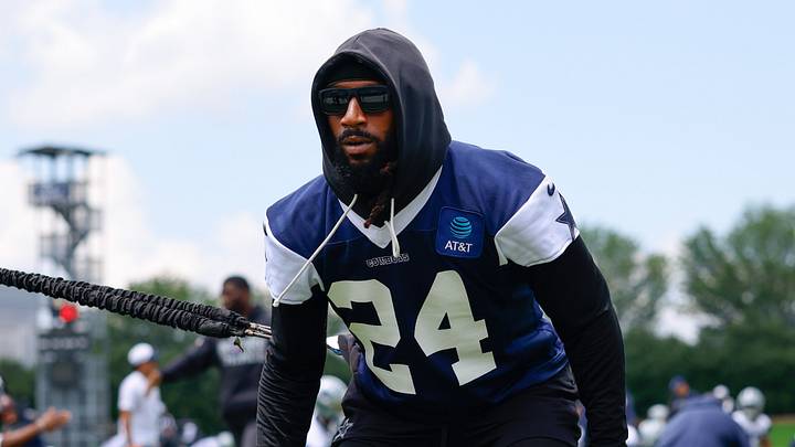 Dallas Cowboys safety Malik Hooker (24) goes through a drill during practice at the Ford Center at the Star Training Facility in Frisco, Texas. Dallas Cowboys safety Malik Hooker (24) goes through a drill during practice at the Ford Center at the Star Training Facility in Frisco, Texas.