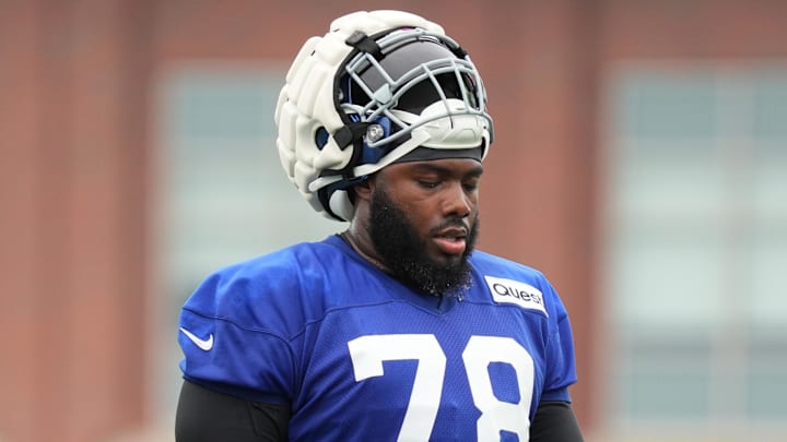 New York Giants offensive tackle Andrew Thomas 