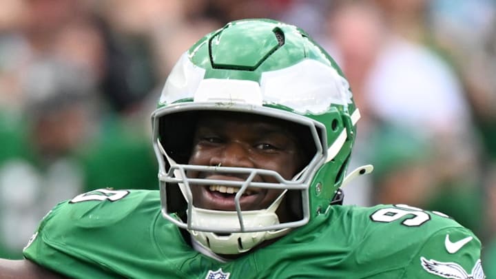 Philadelphia Eagles defensive tackle Jordan Davis (90). Philadelphia Eagles defensive tackle Jordan Davis (90).