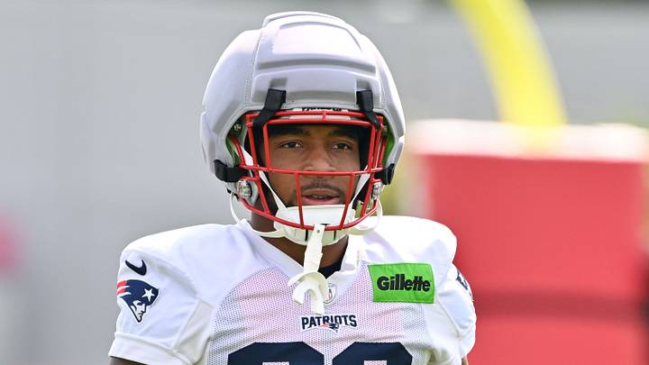 New England Patriots running back TreVeyon Henderson New England Patriots running back TreVeyon Henderson