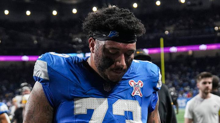Detroit Lions guard Christian Mahogany