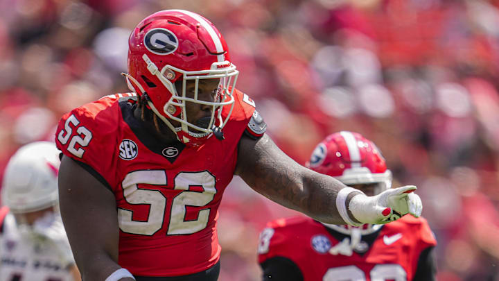 Georgia Bulldogs defensive lineman Christen Miller 