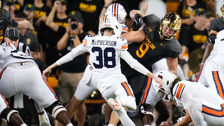 Auburn Tigers place kicker Alex McPherson has battled health issues that have threatened his life. 