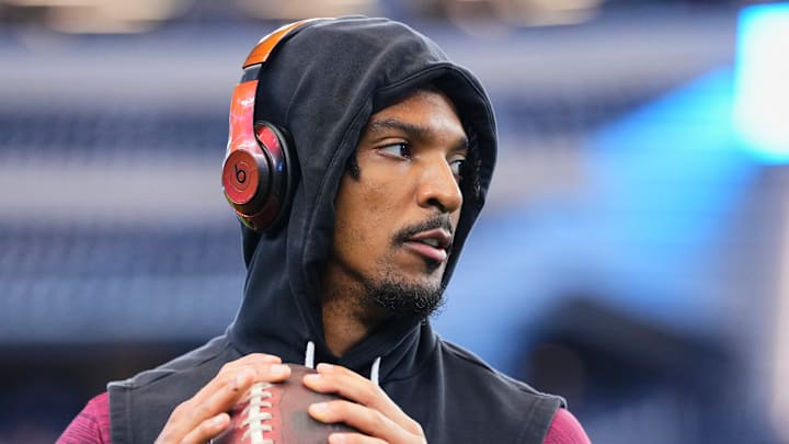 Washington Commanders quarterback Jayden Daniels