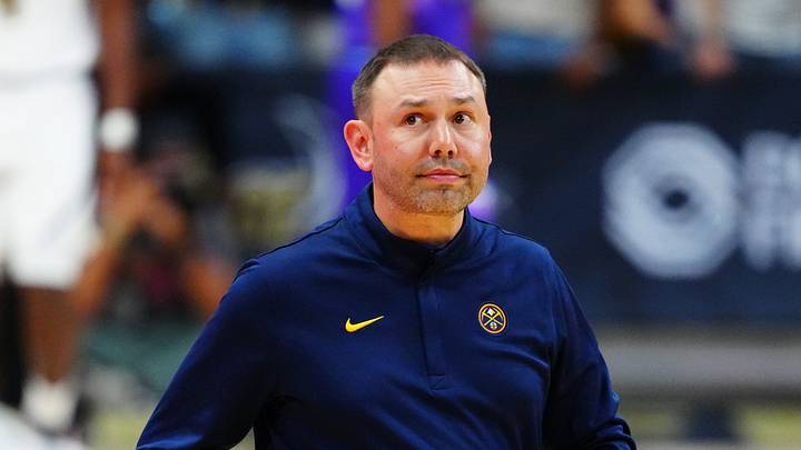 Oct 4, 2026; Boulder, Colorado, USA; Denver Nuggets Head Coach David Adelman during a time out called in the second half against the Utah Jazz at CU Events Center. Mandatory Credit: Ron Chenoy-Imagn Images Oct 4, 2026; Boulder, Colorado, USA; Denver Nuggets Head Coach David Adelman during a time out called in the second half against the Utah Jazz at CU Events Center. Mandatory Credit: Ron Chenoy-Imagn Images