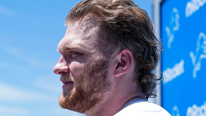 Detroit Lions defensive end Aidan Hutchinson Detroit Lions defensive end Aidan Hutchinson