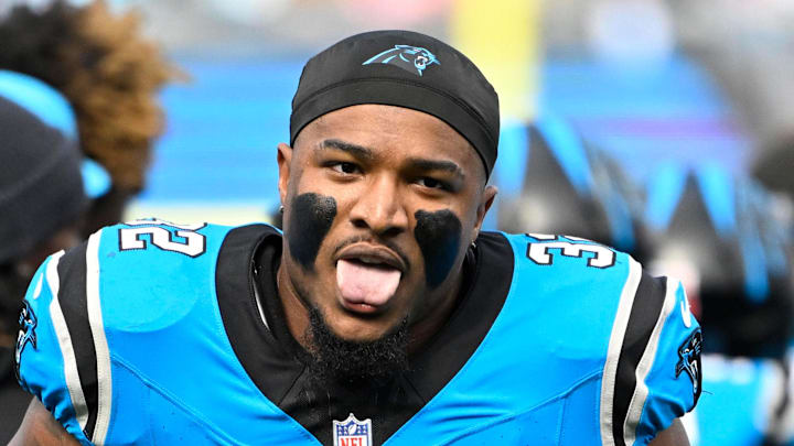 Carolina Panthers linebacker Trevin Wallace Carolina Panthers linebacker Trevin Wallace