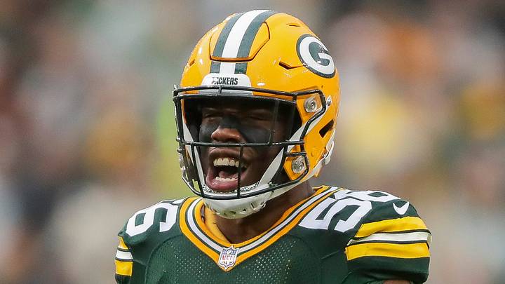 Green Bay Packers linebacker Edgerrin Cooper. Green Bay Packers linebacker Edgerrin Cooper.