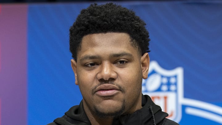 Nebraska defensive back Tommi Hill (DB14) during the 2025 NFL Combine