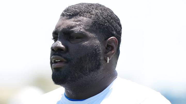 Offensive lineman Mekhi Becton Offensive lineman Mekhi Becton