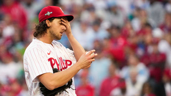 Philadelphia Phillies starting pitcher Aaron Nola