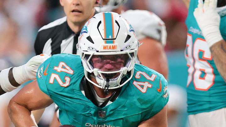 Miami Dolphins linebacker Jackson Woodard
