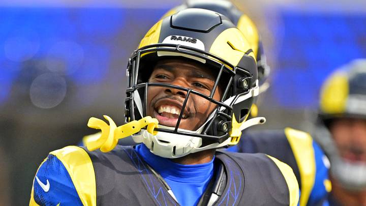 Los Angeles Rams safety Kamren Kinchens. Los Angeles Rams safety Kamren Kinchens.