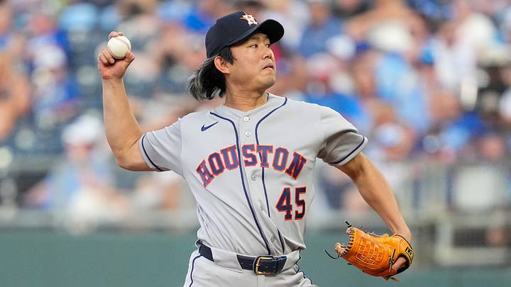Houston Astros starting pitcher Tatsuya Imai. Houston Astros starting pitcher Tatsuya Imai.