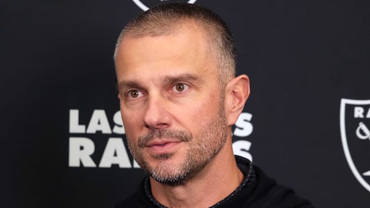Feb 25, 2025; Indianapolis, IN, USA; Las Vegas Raiders general manager John Spytek on radio row during the NFL Scouting Combine at the Indiana Convention Center. Mandatory Credit: Kirby Lee-Imagn Images Feb 25, 2025; Indianapolis, IN, USA; Las Vegas Raiders general manager John Spytek on radio row during the NFL Scouting Combine at the Indiana Convention Center. Mandatory Credit: Kirby Lee-Imagn Images
