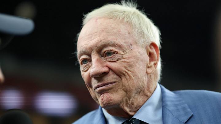 Owner of the Dallas Cowboys Jerry Jones is interviewed ahead of the NFL game. Owner of the Dallas Cowboys Jerry Jones is interviewed ahead of the NFL game.