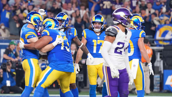 The Rams led 24–3 at halftime and were never truly threatened by the Vikings.
