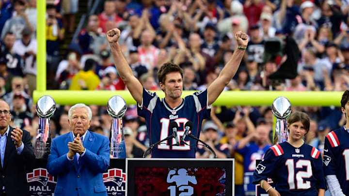 Tom Brady shared a Patriots tribute post in the wake of his decision not to publicly support his former franchise in Super Bowl LX against the Seahawks.