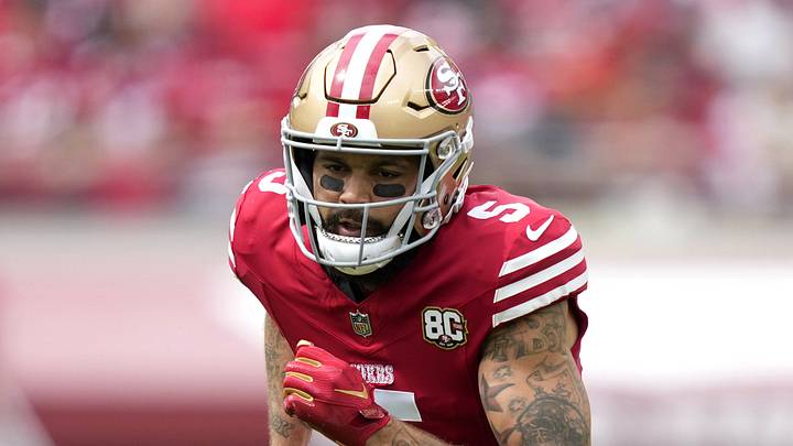 San Francisco 49ers wide receiver Mike Evans (5) San Francisco 49ers wide receiver Mike Evans (5)