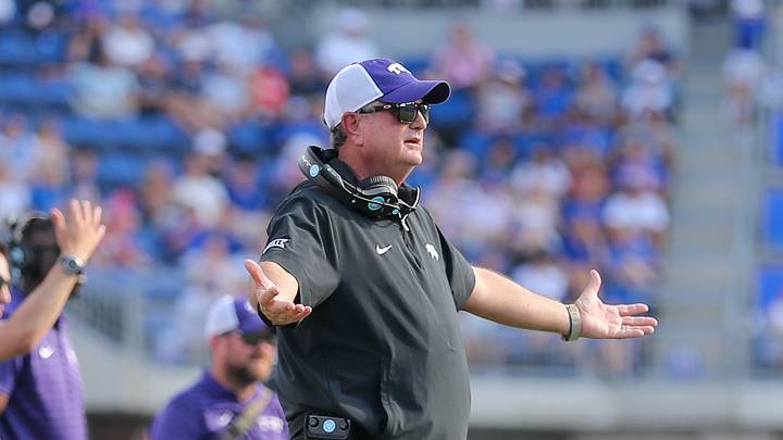 Sep. 21, 2024- TCU head coach Sonny Dykes arguing with a referee in a loss to SMU at Gerald J. Ford Stadium. Sep. 21, 2024- TCU head coach Sonny Dykes arguing with a referee in a loss to SMU at Gerald J. Ford Stadium.