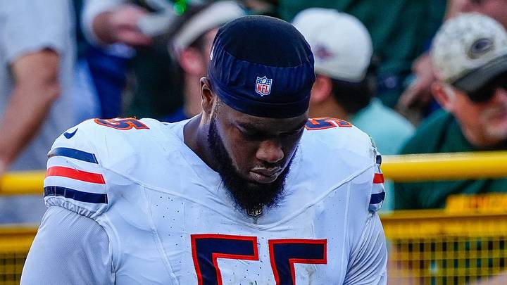 Chicago Bears defensive end Dayo Odeyingbo (55) walks to the locker room