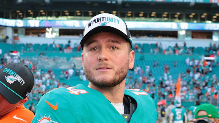 Miami Dolphins quarterback Quinn Ewers