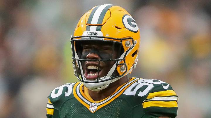 Green Bay Packers linebacker Edgerrin Cooper. Green Bay Packers linebacker Edgerrin Cooper.