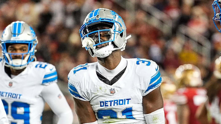 Detroit Lions safety Kerby Joseph (31). Detroit Lions safety Kerby Joseph (31).