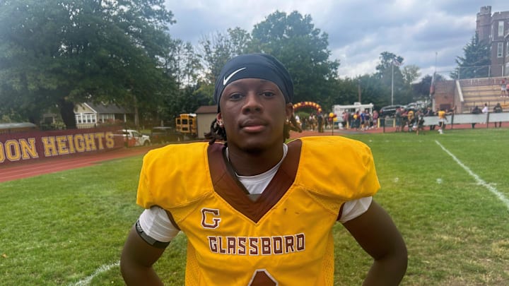 Glassboro's Amari Sabb was a standout on both sides of the ball, helping lead the Bulldogs to a 22-12 season-opening win at Haddon Heights on Saturday.