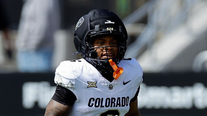 Apr 19, 2025; Boulder, CO, USA; Colorado Buffaloes wide receiver Dre'lon Miller (6) during the spring game at Folsom Field. Mandatory Credit: Isaiah J. Downing-Imagn Images Apr 19, 2025; Boulder, CO, USA; Colorado Buffaloes wide receiver Dre'lon Miller (6) during the spring game at Folsom Field. Mandatory Credit: Isaiah J. Downing-Imagn Images