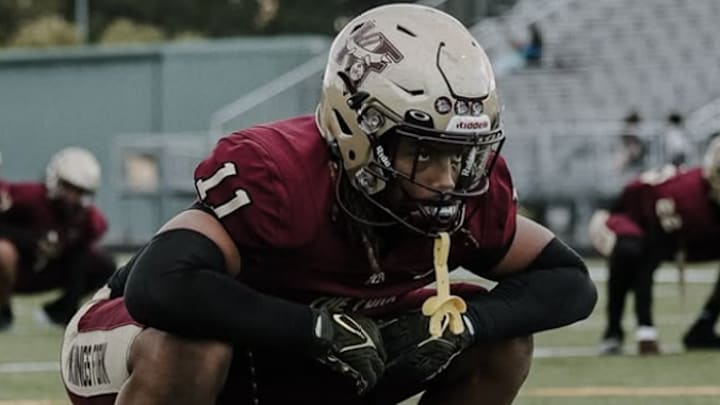 At 6-foot-4, Virginia Tech commit Joshua Pittman is an intimidating presence for King's Fork.