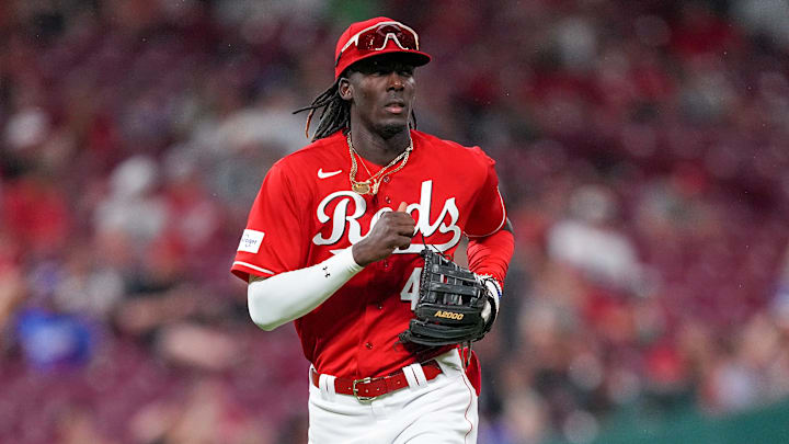 Elly De La Cruz debutó en la MLB el 6 de junio en el juego de los Rojos de Cincinnati contra los Dodgers de Los Angeles 