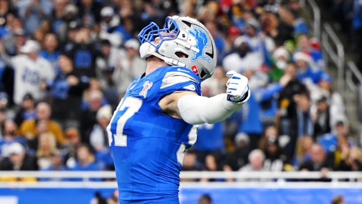 Detroit Lions defensive end Aidan Hutchinson (97). Detroit Lions defensive end Aidan Hutchinson (97).