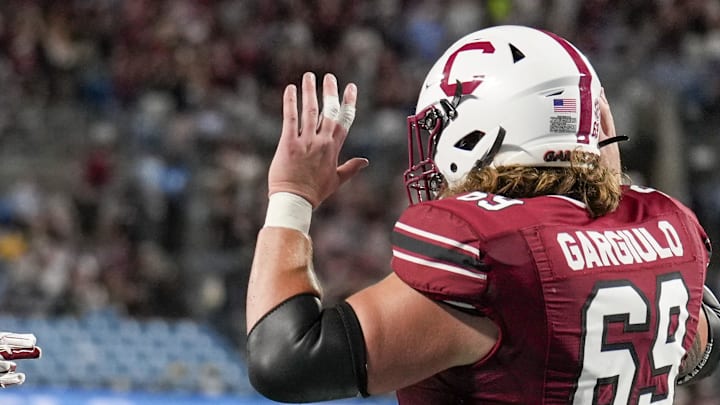 South Carolina football offensive lineman Nick Gargiulo