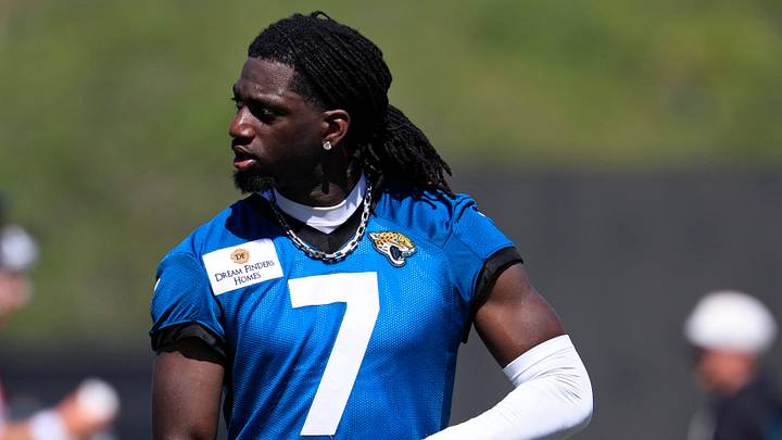 Jacksonville Jaguars wide receiver Brian Thomas Jr. (7) walks off the field during the third day of minicamp at the Miller Electric Center, Thursday, June 11, 2026, in Jacksonville, Fla. Jacksonville Jaguars wide receiver Brian Thomas Jr. (7) walks off the field during the third day of minicamp at the Miller Electric Center, Thursday, June 11, 2026, in Jacksonville, Fla.
