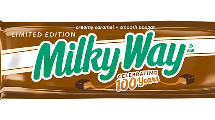 Limited Edition Milky Way Celebrating 100 Years. Image courtesy MILKY WAY.