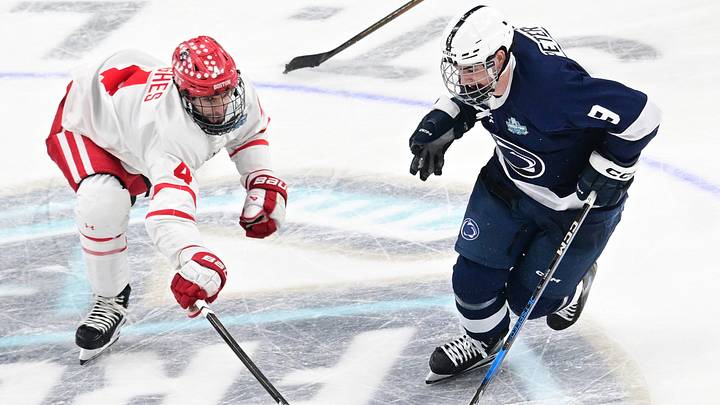 NCAA HOCKEY: APR 10 D1 Men's Frozen Four - Penn State vs. Boston University NCAA HOCKEY: APR 10 D1 Men's Frozen Four - Penn State vs. Boston University