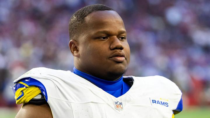 Los Angeles Rams defensive end Tyler Davis. Los Angeles Rams defensive end Tyler Davis.