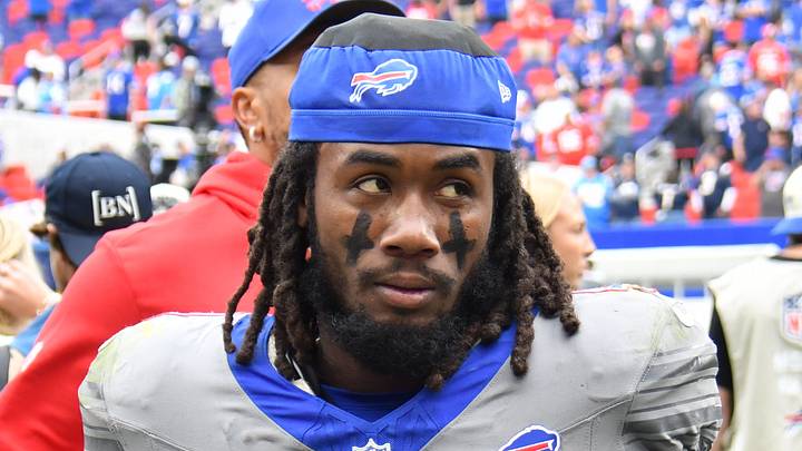 Buffalo Bills running back James Cook III.