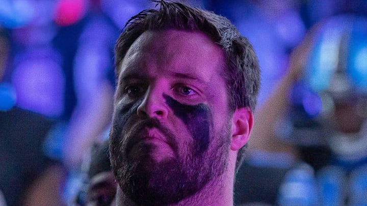 Detroit Lions offensive tackle Taylor Decker (68) waits to take the field before the game against the Minnesota Vikings Detroit Lions offensive tackle Taylor Decker (68) waits to take the field before the game against the Minnesota Vikings