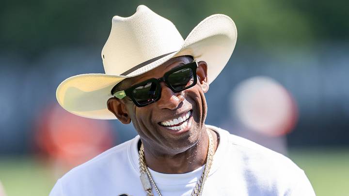 Jul 30, 2026; Berea, OH, USA; Cleveland Browns quarterback Shedeur Sanders (2) talks with his father Deion Sanders during training camp at CrossCountry Mortgage Campus. Mandatory Credit: Ken Blaze-Imagn Images Jul 30, 2026; Berea, OH, USA; Cleveland Browns quarterback Shedeur Sanders (2) talks with his father Deion Sanders during training camp at CrossCountry Mortgage Campus. Mandatory Credit: Ken Blaze-Imagn Images