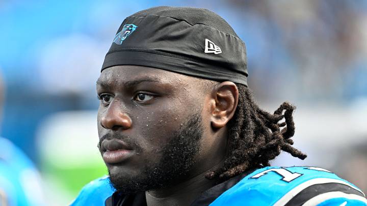 Carolina Panthers offensive tackle Ikem Ekwonu 