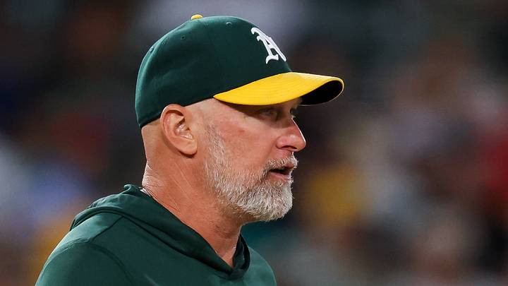 Jul 29, 2026; West Sacramento, California, USA; Athletics manager Mark Kotsay (7) walks to the mound during the sixth inning against the Boston Red Sox at Sutter Health Park. Mandatory Credit: Sergio Estrada-Imagn Images Jul 29, 2026; West Sacramento, California, USA; Athletics manager Mark Kotsay (7) walks to the mound during the sixth inning against the Boston Red Sox at Sutter Health Park. Mandatory Credit: Sergio Estrada-Imagn Images