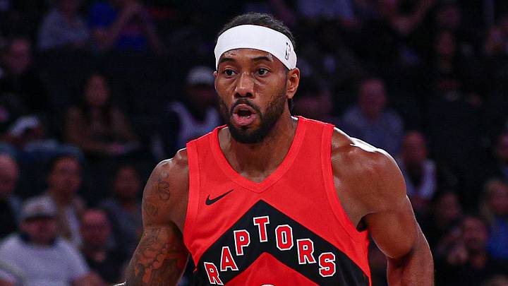 Oct 15, 2026; New York, New York, USA; Toronto Raptors small forward Kawhi Leonard (2) dribbles up court during the first half against the New York Knicks at Madison Square Garden. Mandatory Credit: Vincent Carchietta-Imagn Images Oct 15, 2026; New York, New York, USA; Toronto Raptors small forward Kawhi Leonard (2) dribbles up court during the first half against the New York Knicks at Madison Square Garden. Mandatory Credit: Vincent Carchietta-Imagn Images