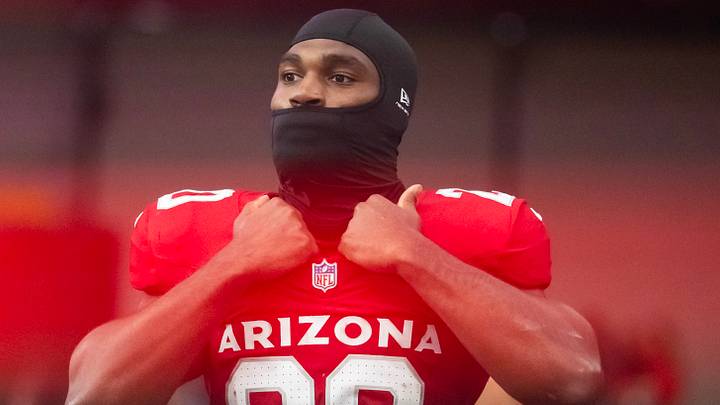 Nov 23, 2025; Glendale, Arizona, USA; Arizona Cardinals running back Bam Knight (20) against the Jacksonville Jaguars at State Farm Stadium. Mandatory Credit: Mark J. Rebilas-Imagn Images Nov 23, 2025; Glendale, Arizona, USA; Arizona Cardinals running back Bam Knight (20) against the Jacksonville Jaguars at State Farm Stadium. Mandatory Credit: Mark J. Rebilas-Imagn Images