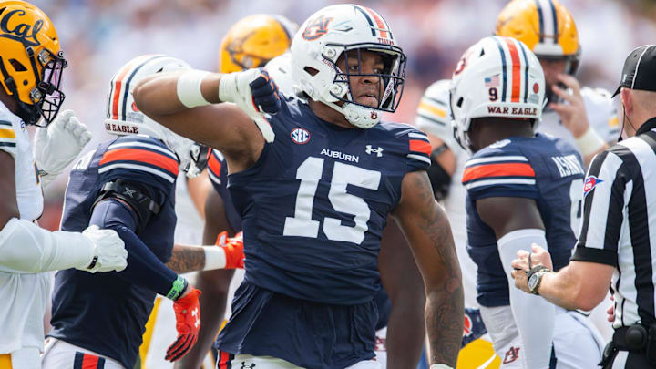 Auburn Tigers defensive end Keldric Faulk is projected to be a top-10 pick in the 2026 NFL Draft.